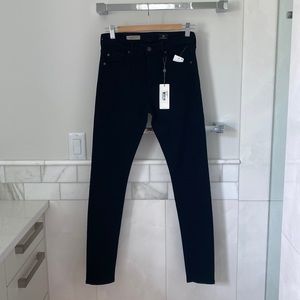 Adriano Goldschmied AG Farrah High Rise Skinny Jeans Black 26 New